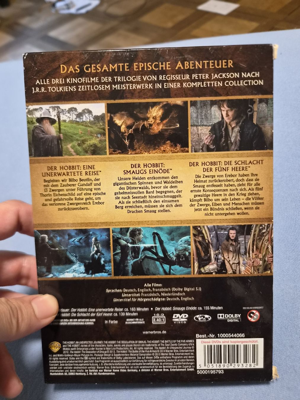 Alle DVDs: Der Hobbit die Trilogie DVD Box – Gebraucht aus Winterthur von FairTrade1989 1