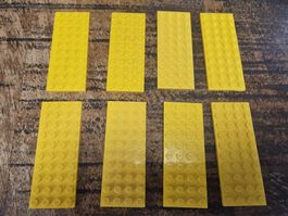 lego 3030 lot de 8 pièces Yellow Plate 4 x 10