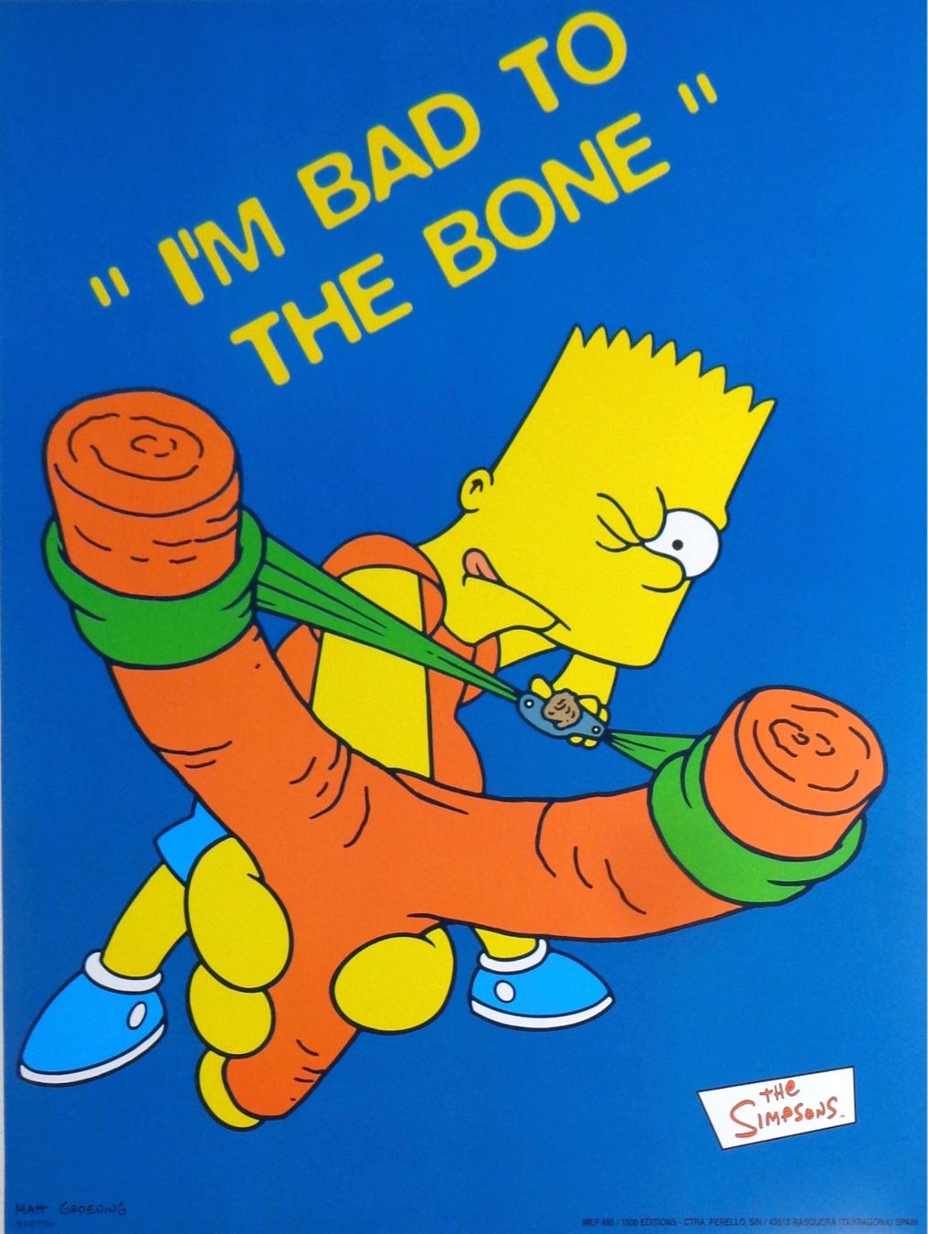 Foto & Immagini: Poster Les Simpson - I'm bad to the bone – Nuovo (secondo la descrizione) da Le Locle venduto da LibrairieLaBergerie