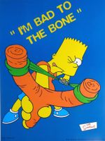 Poster Les Simpson - I'm bad to the bone