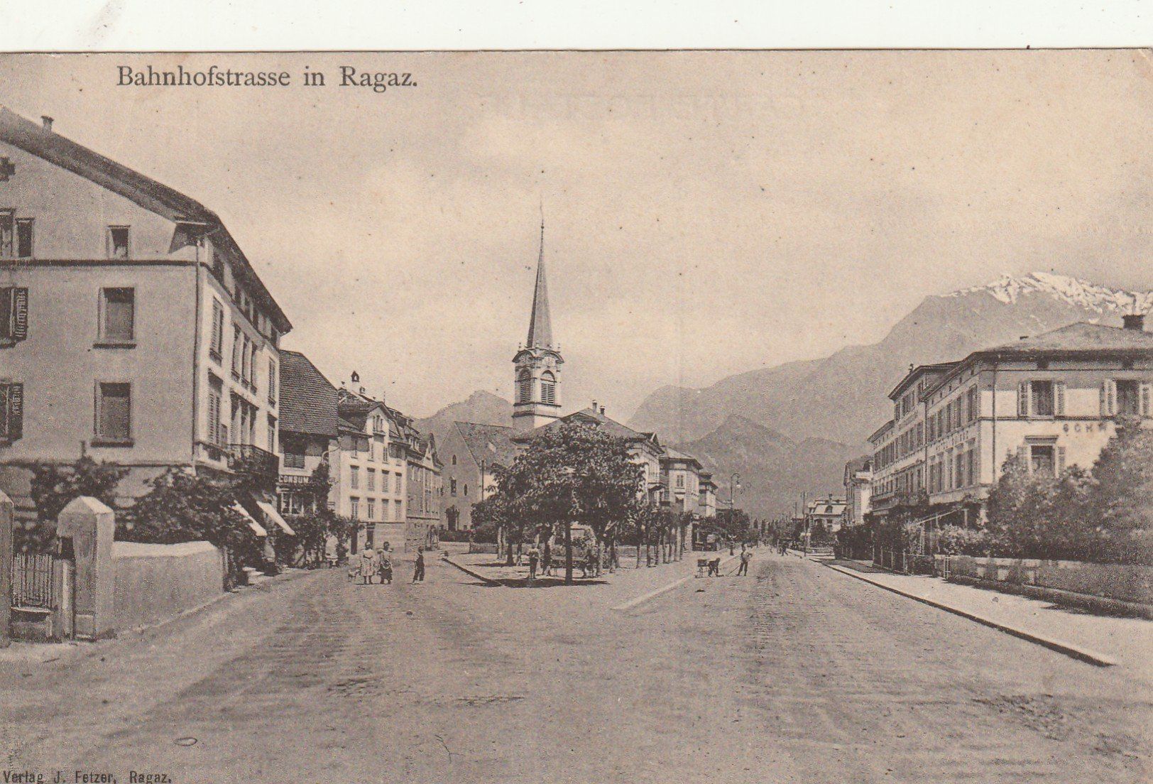 Cartoline postali: Ragaz Bahnhofstrasse – Usato da Rorschacherberg venduto da fratovi2