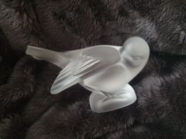 LALIQUE Briefbeschwerer Vogel Moineau Coquet Kristall-Glas