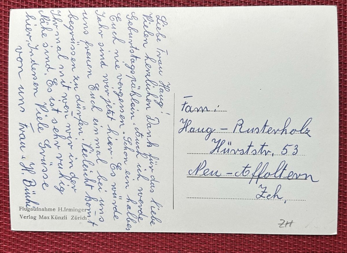 Cartoline postali: Flugaufnahme Pfaffhausen ZH – Usato da Horw venduto da Tellbub 1