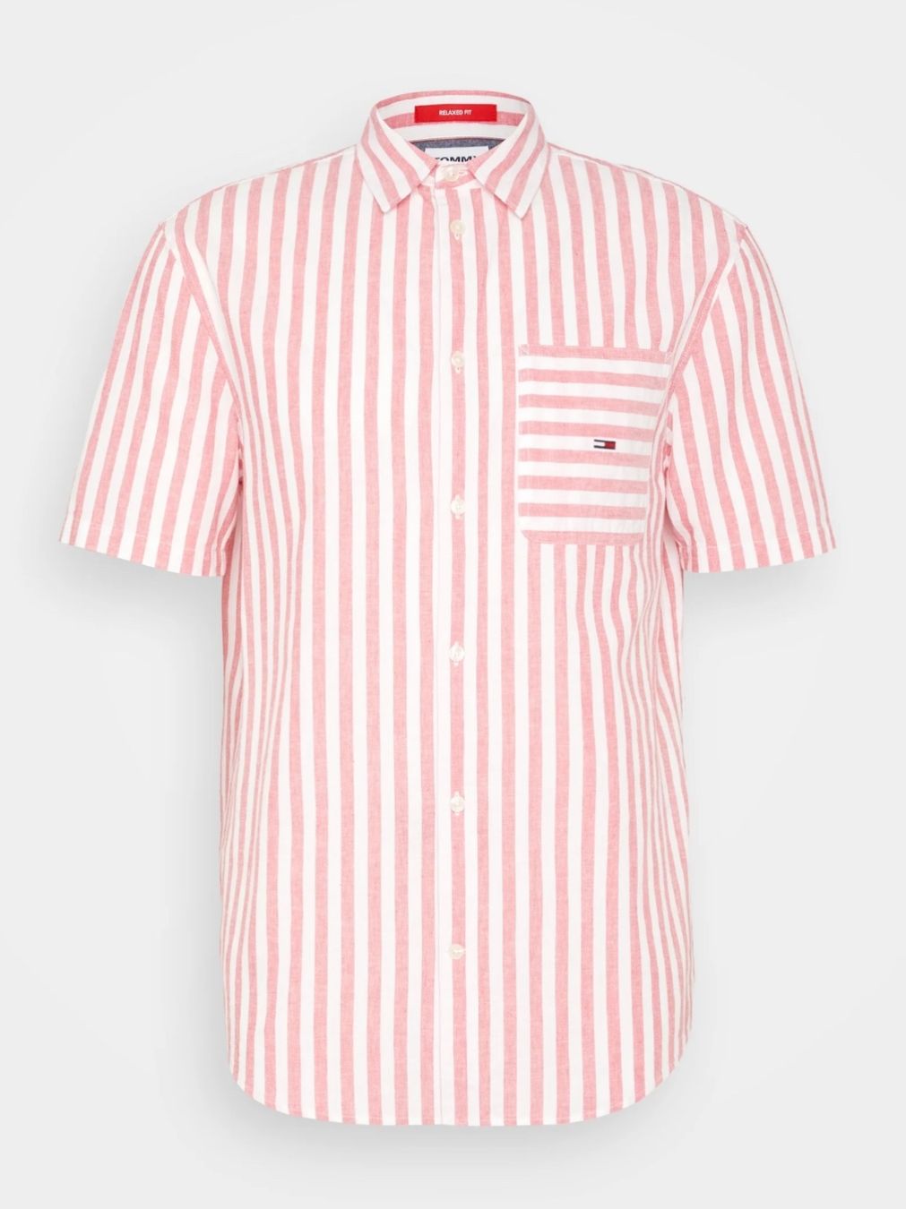 Tommy Hilfiger Camicie: Tommy Jeans Hemd - red (Large) – Nuovo e nell'imballaggio originale da Zürich venduto da Matz2001
