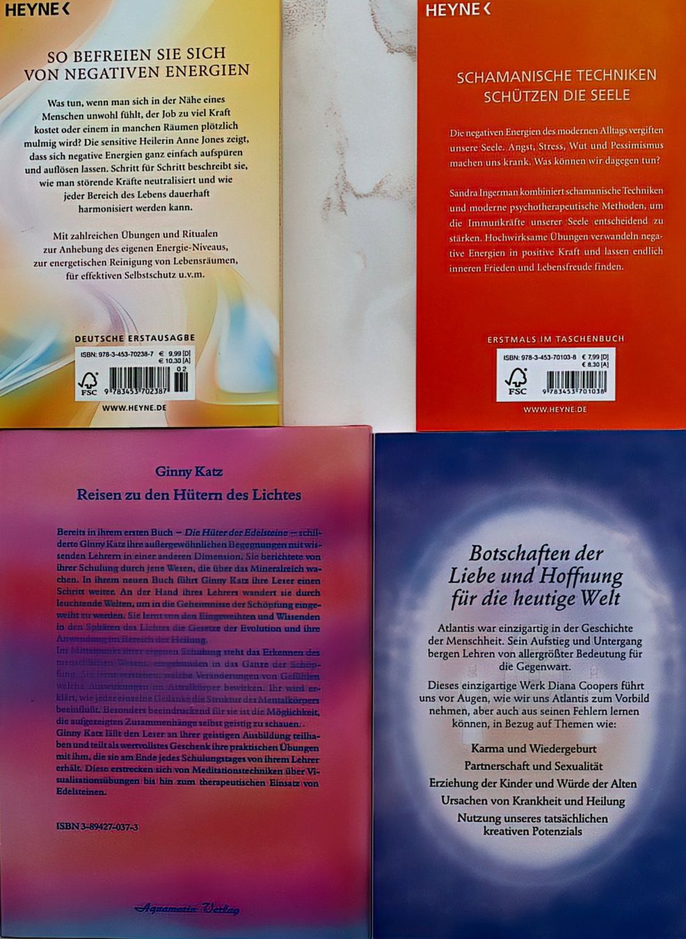 Bücher: Atlantis, Schwingungen, Licht, etc. 4 Bücher – Gebraucht aus Rotkreuz von Radus24 1