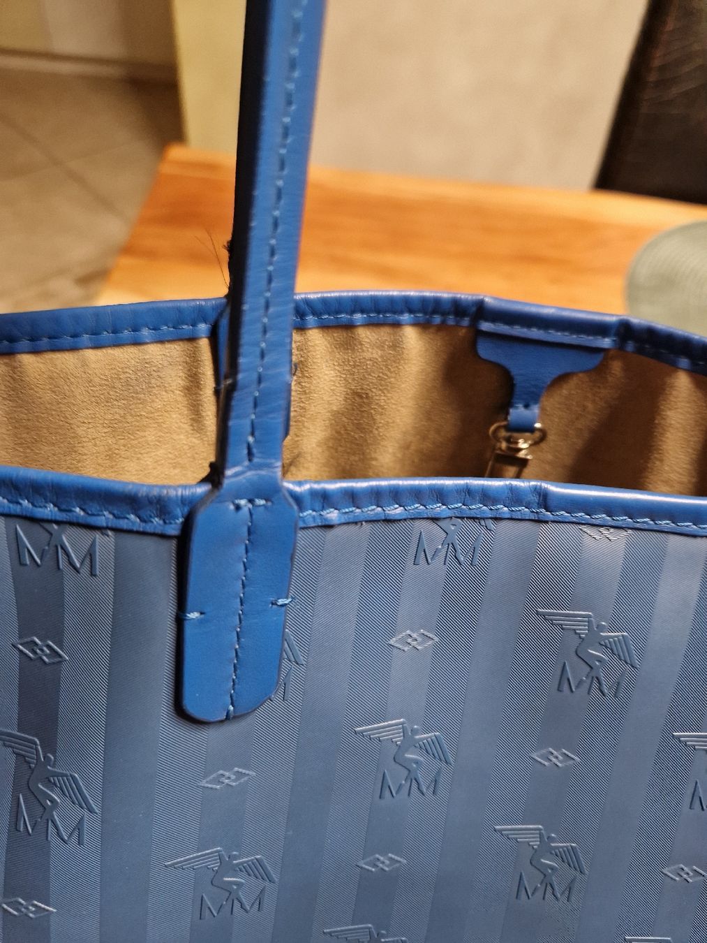 Maison Mollerus Taschen für Damen: Mollerus Shopper blau / Silber – Gebraucht aus Wallisellen von misnenes 8