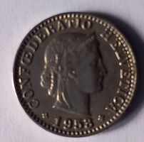 Seltene Schweizer Münze 5 Franken 1958