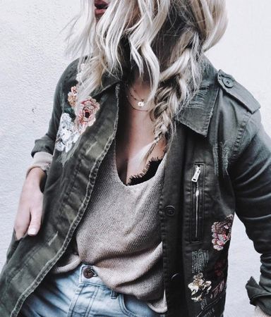🤩MANGO WIND-JACKE OLIVGRÜN NEU & 3 BADGS & GUCCI P.