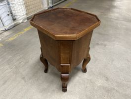 schöner antiker Hocker Biedermeier Massivholz