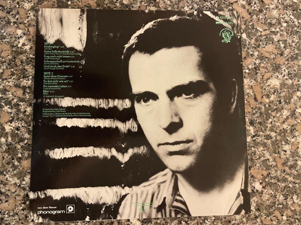 P106 Peter Gabriel Ein Deutsches Album Kaufen auf Ricardo