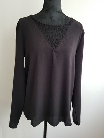 ONLY Bluse, Schwarz, Gr. 36, mit Spitze, Top Zustand!