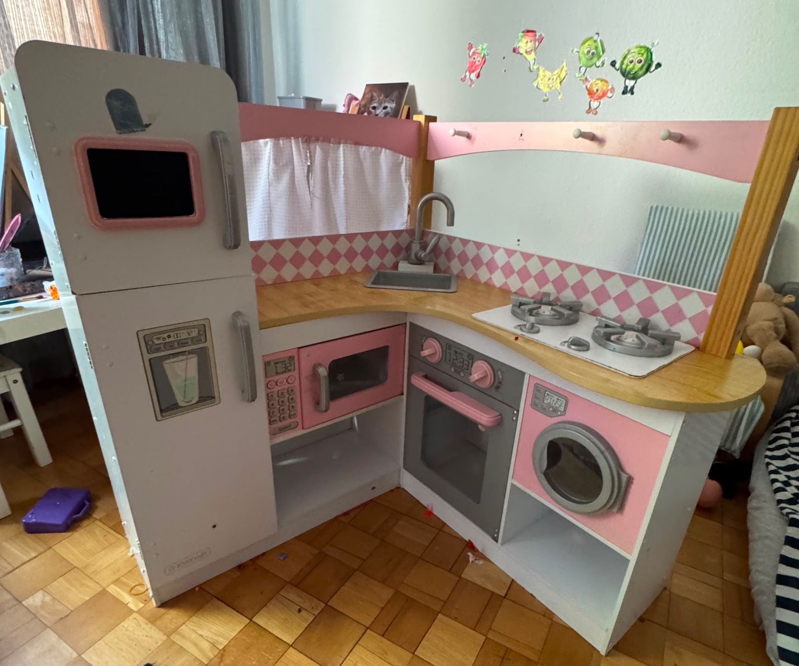 Giocattoli: Kinderküche Holz weiss/rosa gebraucht – Usato da Zürich venduto da Krikri21 2