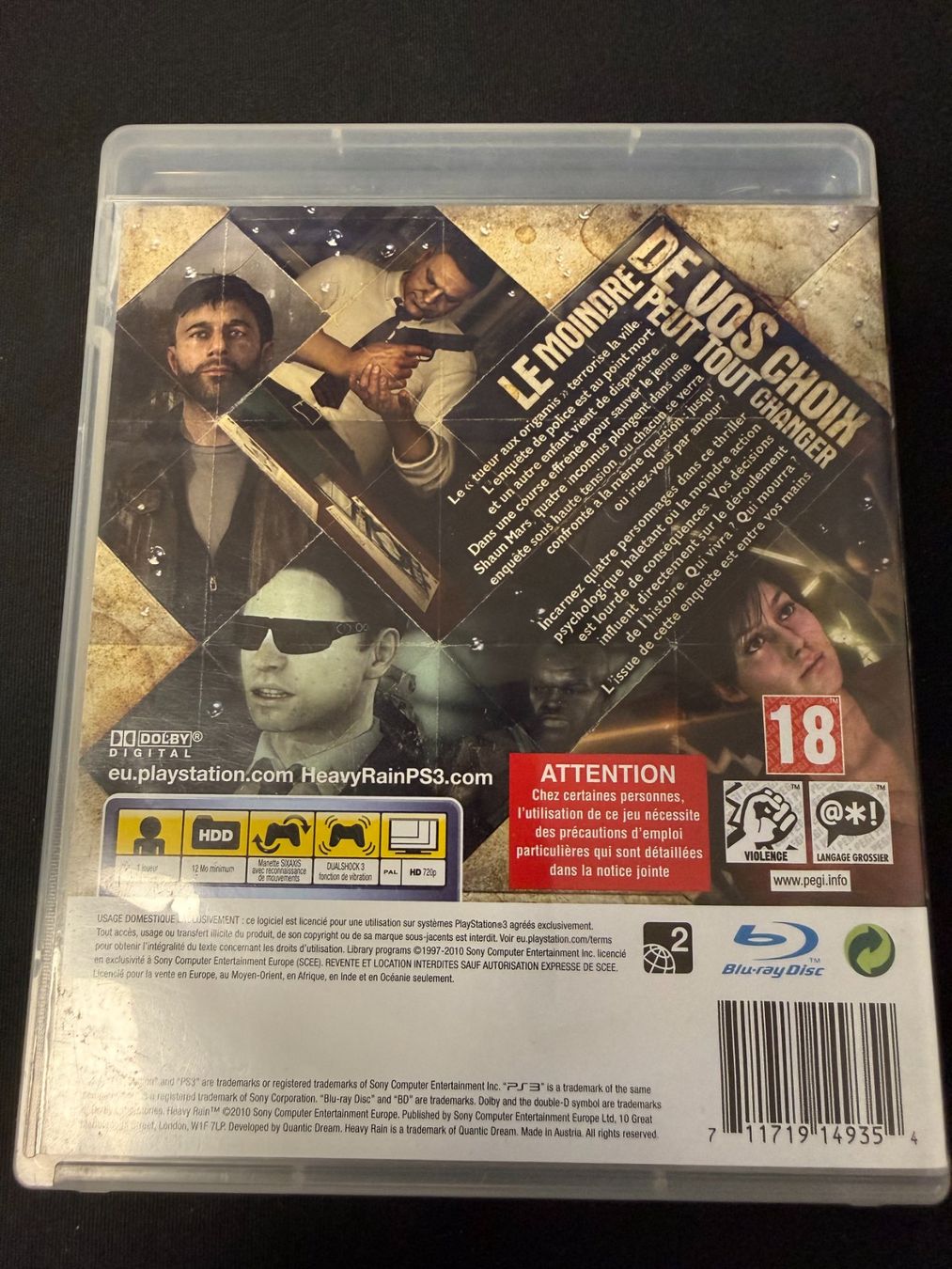 Giochi: Heavy Rain - PS3 – Usato da Pont-de-la-Morge venduto da Darfal 2