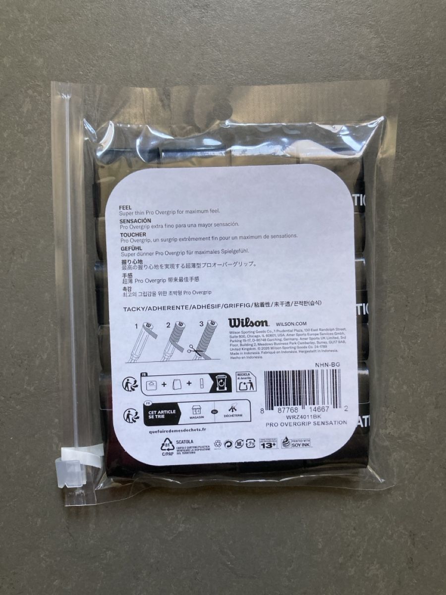 Wilson Racchette: Wilson Pro Overgrip Sensation Feel – Nuovo e nell'imballaggio originale da Zürich venduto da Mr.Panenka 1