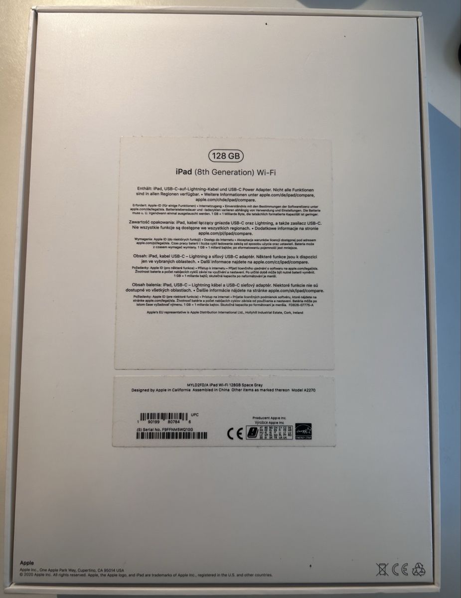 Apple Tablet PC: Ipad 8th Gen, spacegrey, 128Gb, 10.2 Inch – Neu (gemäss Beschreibung) aus Uster von danii.lavilni 2
