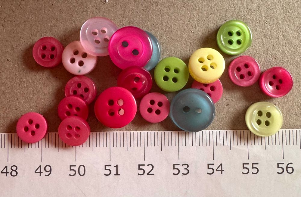 10 Große Knöpfe Aus Kunstharz, 25mm, Schwarz – Zum Nähen Von Kleidern, Mänteln & Blazern