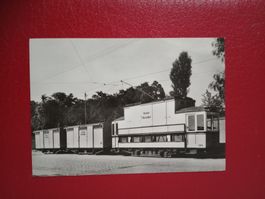 AK Bahn Transportzug Reichspost s/w Karte