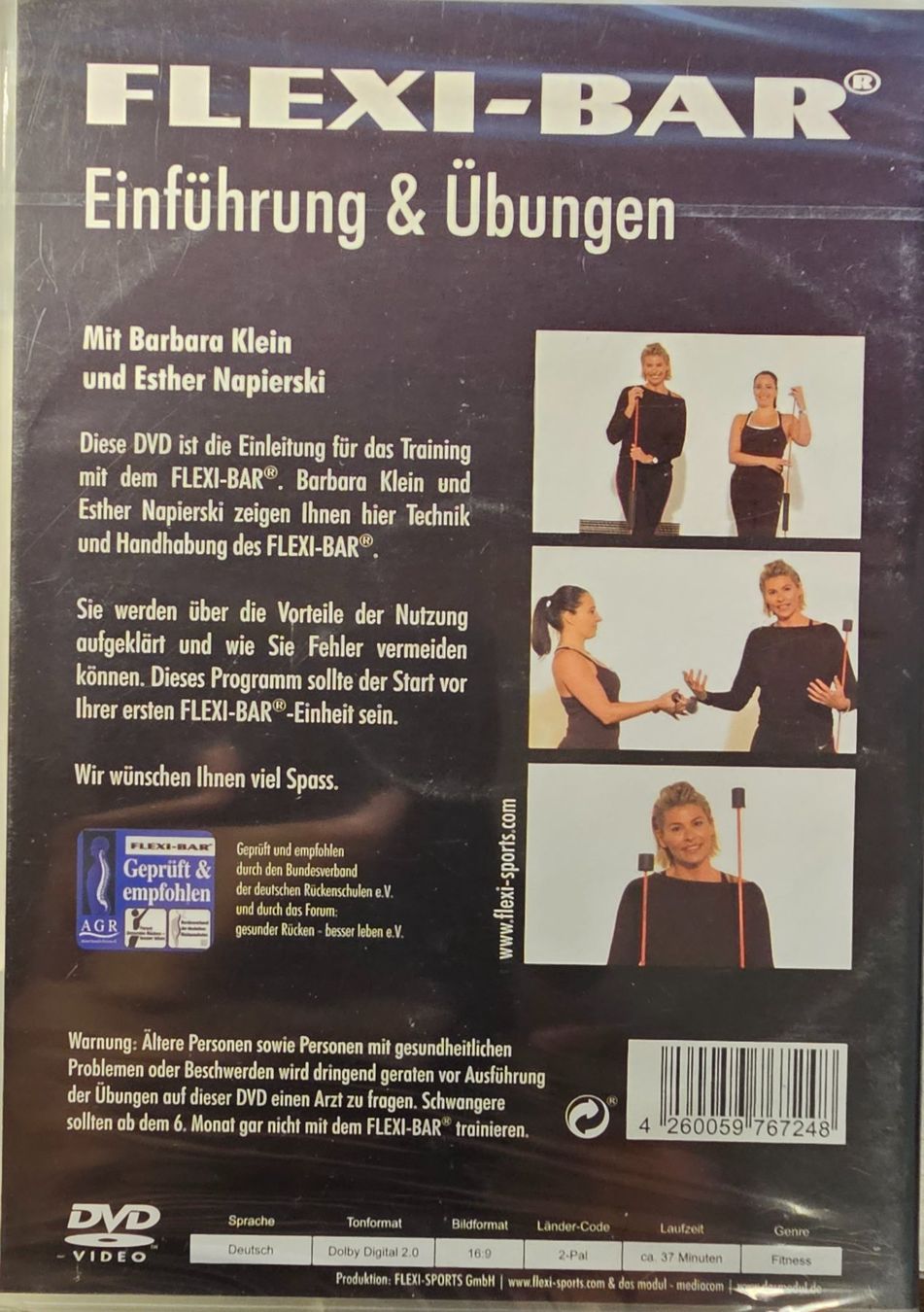 Alle DVDs: Flexi-Bar - Einführung & Übungen – Neu und originalverpackt aus Wahlen b. Laufen von Cg10 1