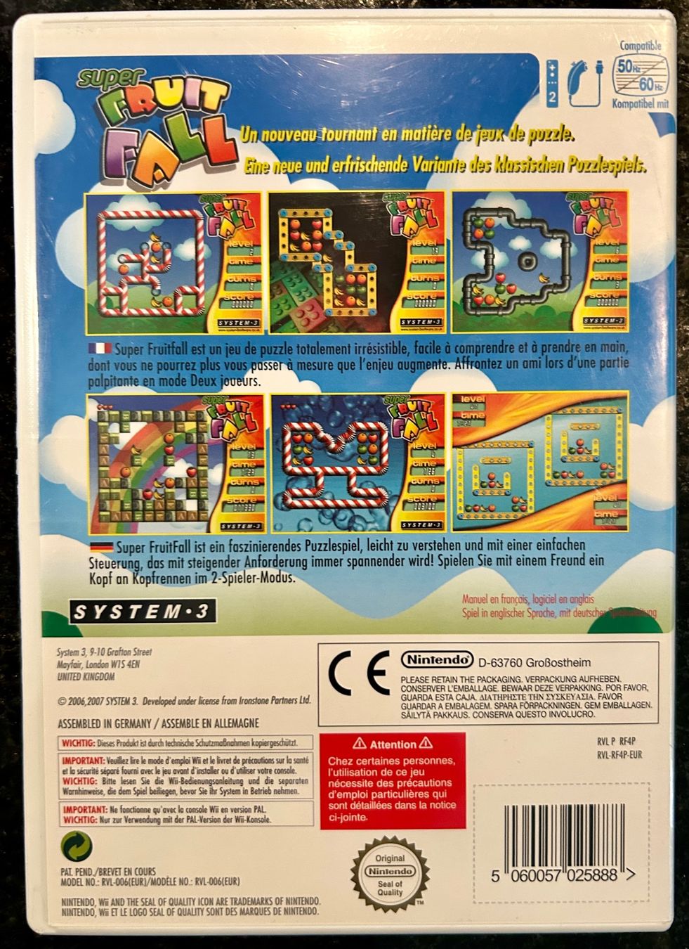 Nintendo Giochi: Nintendo Wii - Super Fruit Fall – Usato da Arlesheim venduto da thoma2010 1