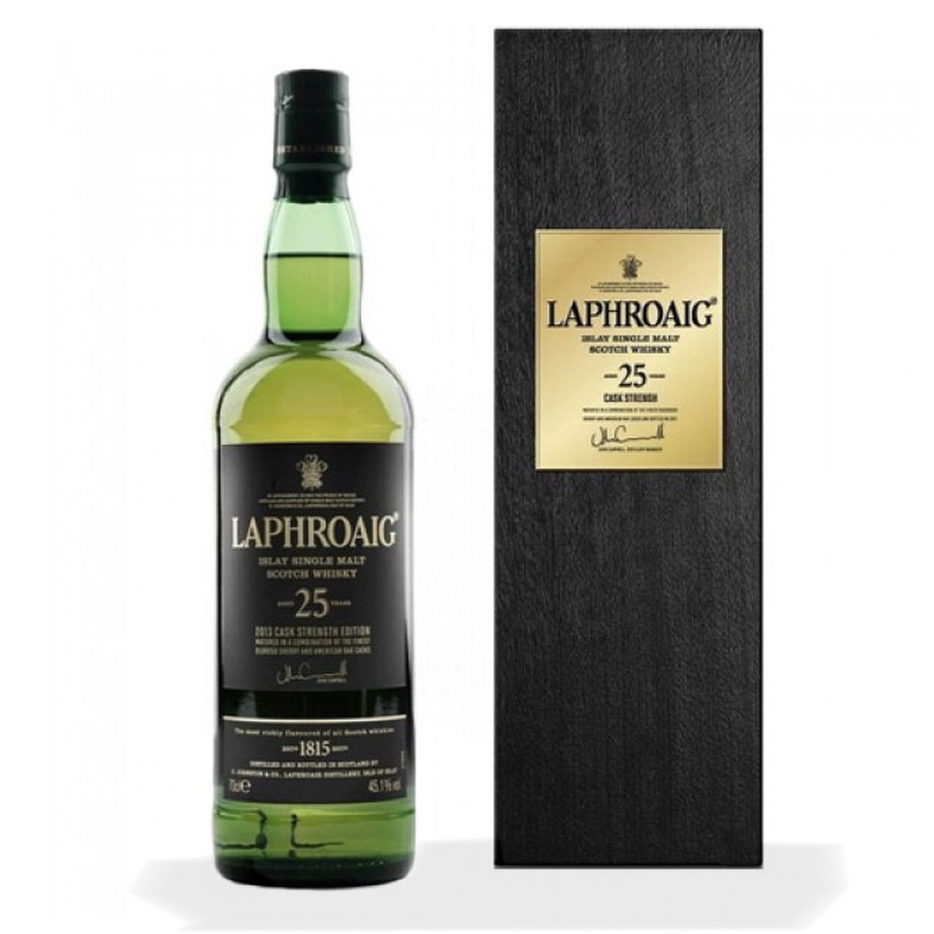 Laphroaig Bevande alcoliche: Laphroaig 25Y 45.1% Cask Strength 2014 – Nuovo e nell'imballaggio originale da Wohlen AG venduto da MAXMALT