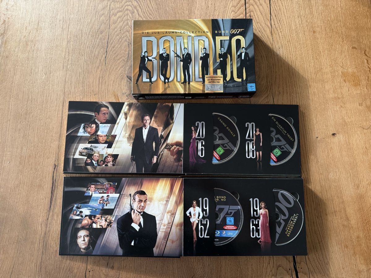 Tutti i DVDs: James Bond 007 Jubiläums-Collection Blu-ray – Usato da Schötz venduto da Frantic