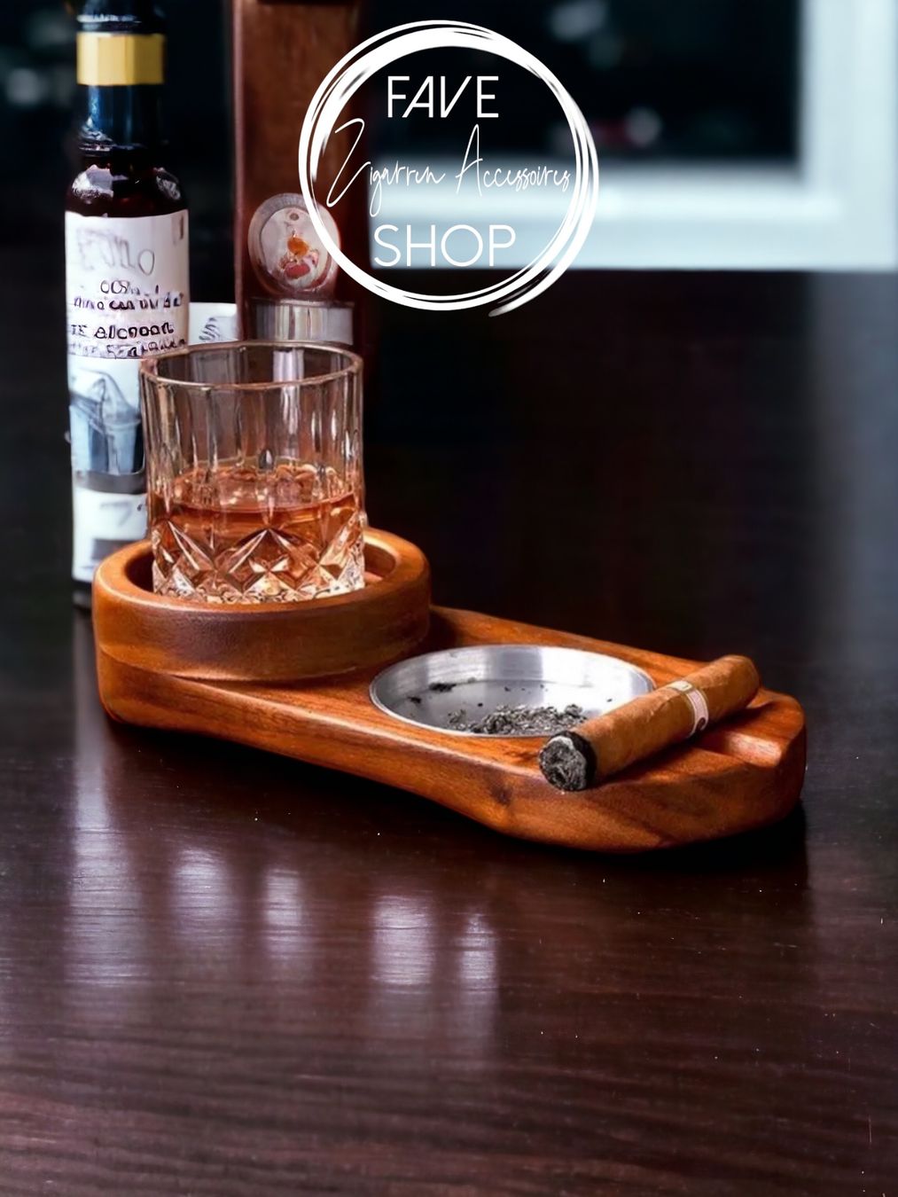 Piatti di portata: Zigarren Tablar Aschenbecher Zigarren Halter Edelstahl Holz – Nuovo e nell'imballaggio originale da Balsthal venduto da FAVE.Accessoires