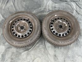 2 Stahlfelgen mit Winterreifen von Braum 15“