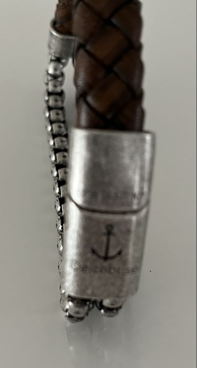 Deichbrise edles vintages Lederarmband mit Metal 2