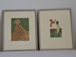 Zwei Farbradierungen von Eva Ziolkowski