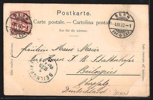 Cartoline postali: Bern, Mobiliarversicherungsgebäude und  – Usato da Berlin venduto da bartko-reher 1