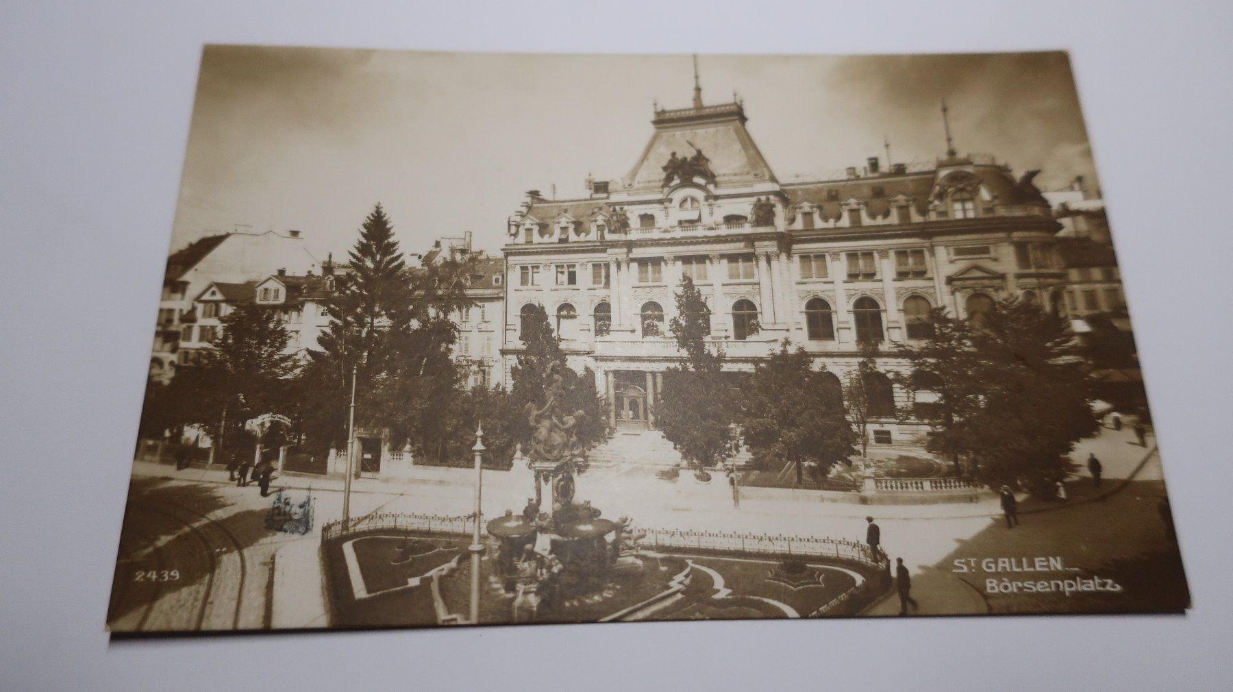 Cartes postales: St. Gallen Börsenplatz  1920 – D'occasion à Cormoret par Pascalll2001 1