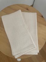 Musselin Servietten Set à 2 stück in beige