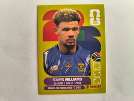W Cup 2026 Afrique du Sud N°2 Williams