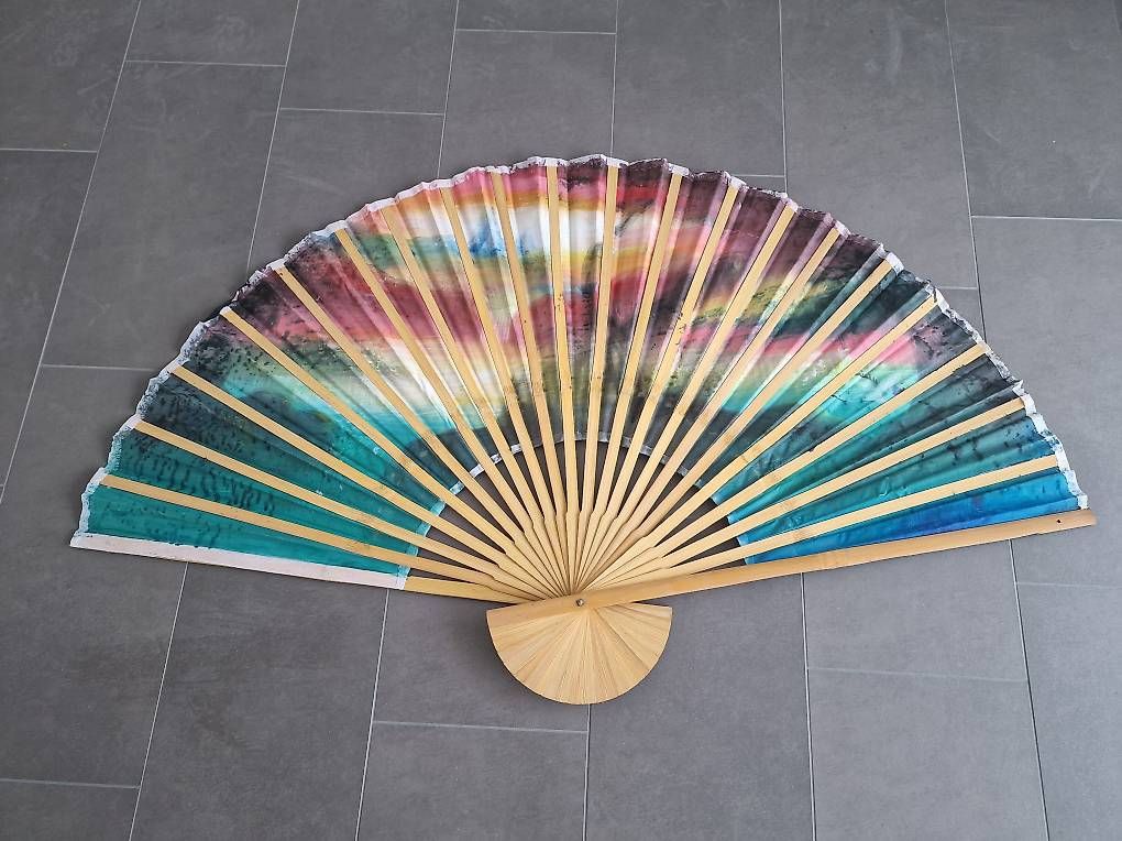 Alle Dekorationen: Handbemalter Fächer Asien 90 cm hoch, neu! – Neu (gemäss Beschreibung) aus Ottikon von nag-champa77 1