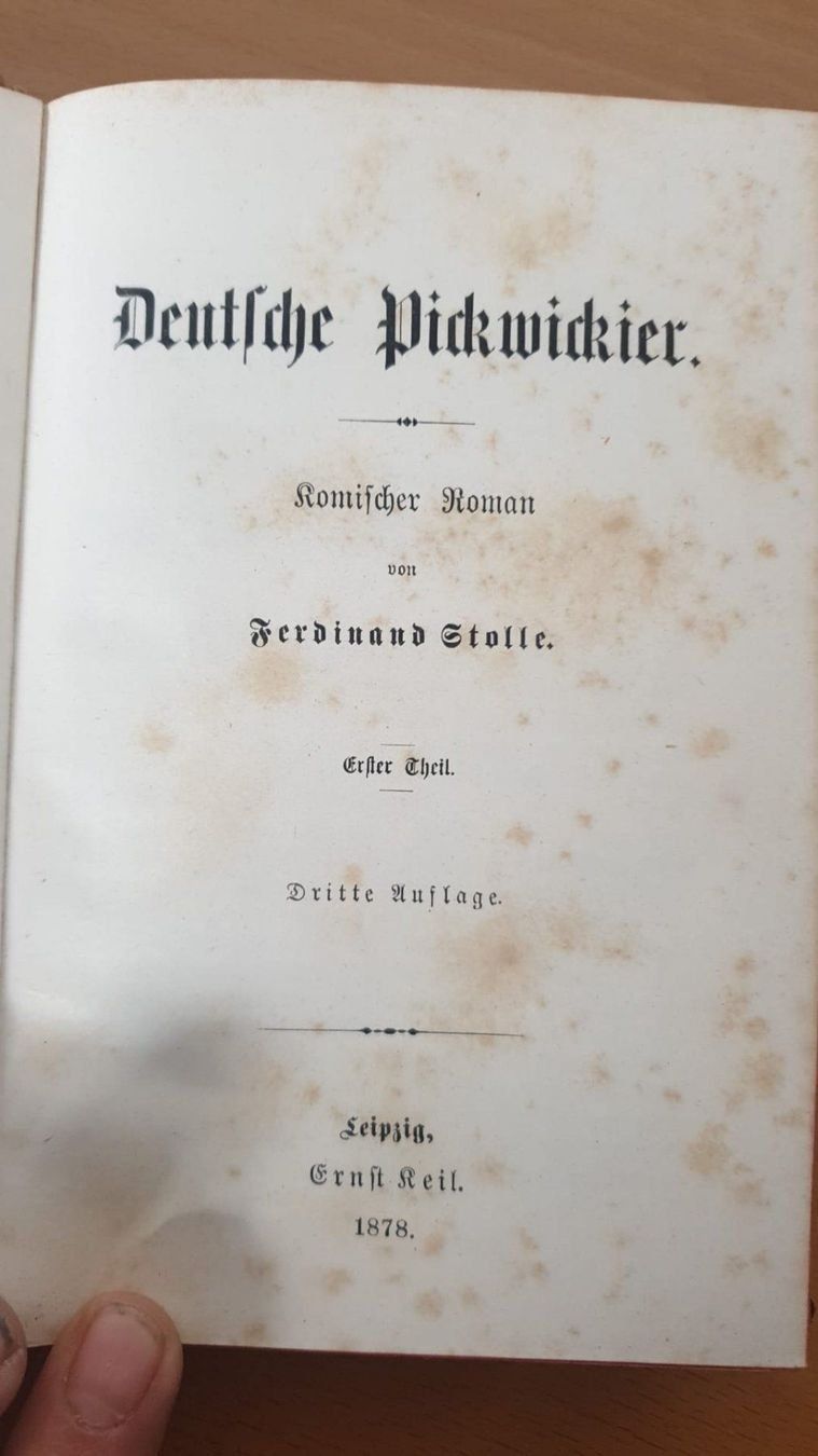 Libri: Deutsche Pickwickier 1878  Komischer Roman – Usato da Schaanwald venduto da sch_8wqv 1