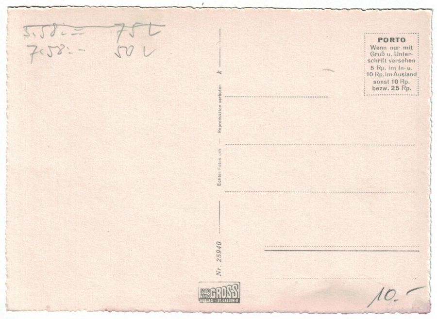 Cartoline postali: Brunnadern, um 1945 – Usato da Frauenfeld venduto da POML 1