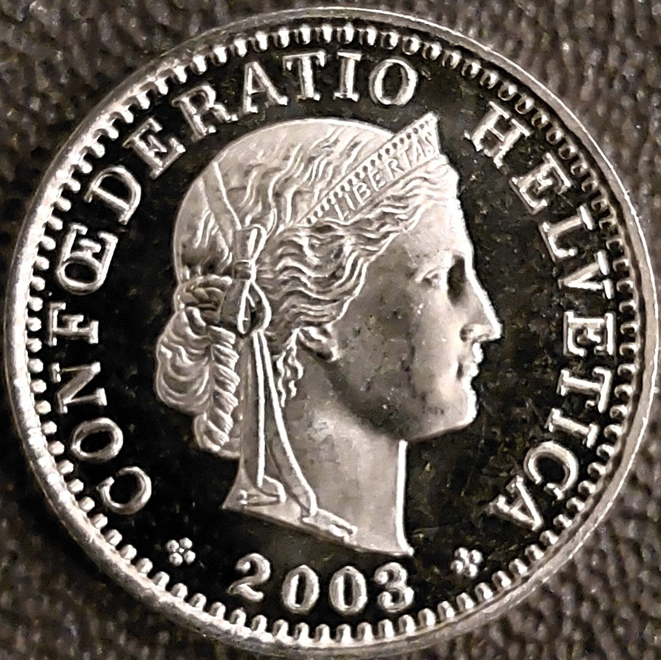 Tutti le monete: 20 Rappen 2003 stgl. / aus Münzsatz – Nuovo (secondo la descrizione) da Arch venduto da coinsandmore