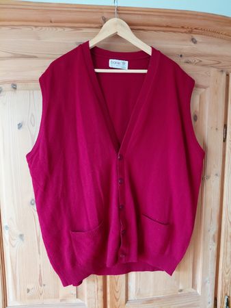 Sweater Vest Gilet Lambswool XL