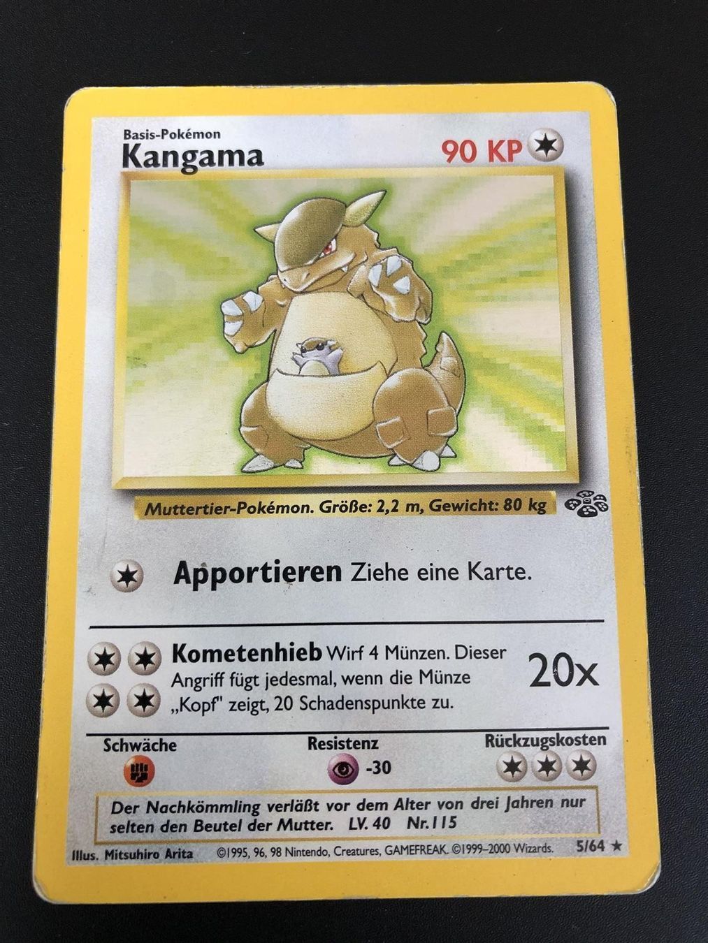 Pokémon Carte collezionabili: Kangama Dschungel Set 5/64 Holo – Usato da Windisch venduto da sevenless91