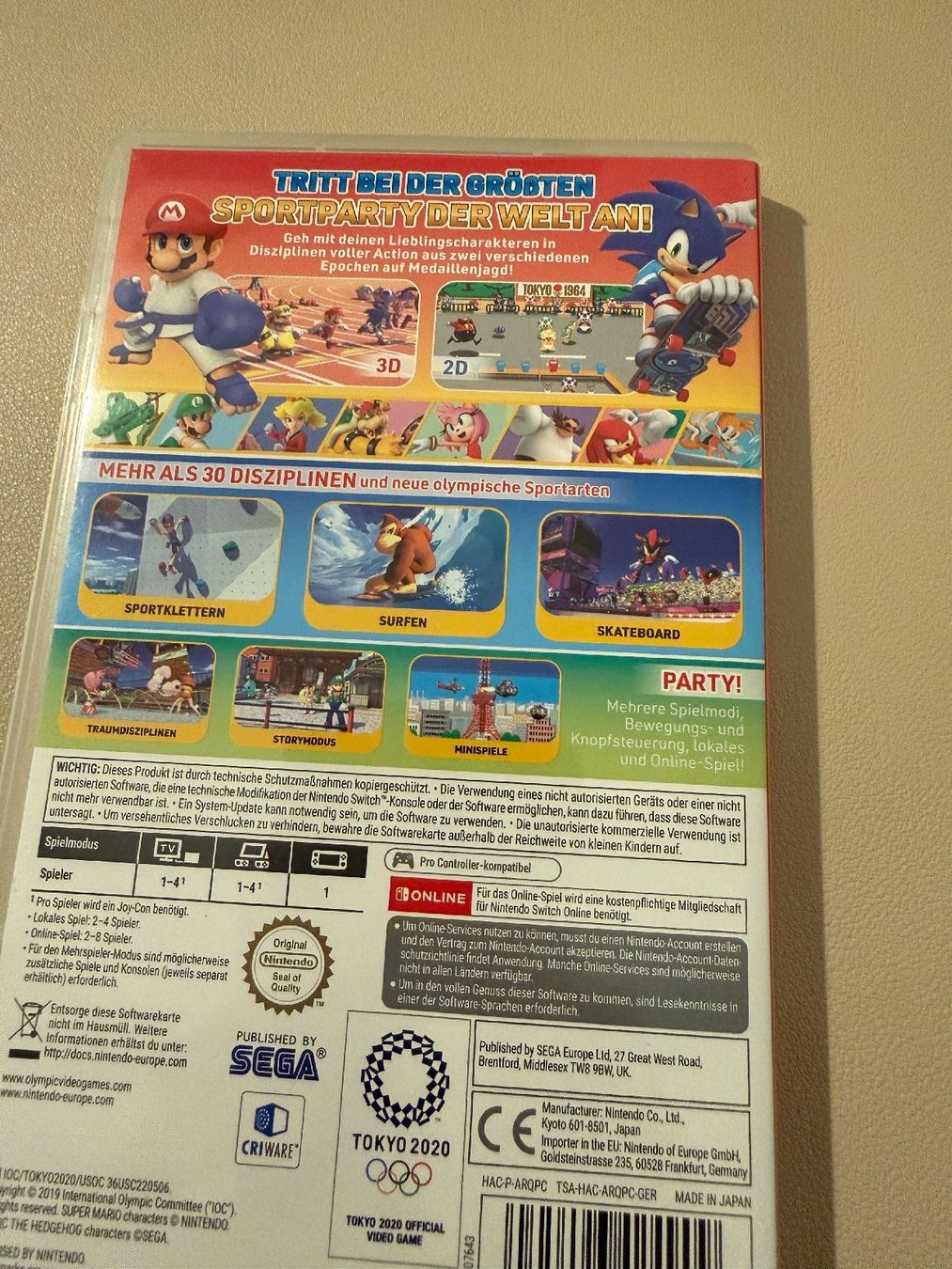Nintendo Giochi: Mario & Sonic bei den Olympischen Spielen - Nintendo Switch – Usato da Montagnola venduto da mattbert86 1