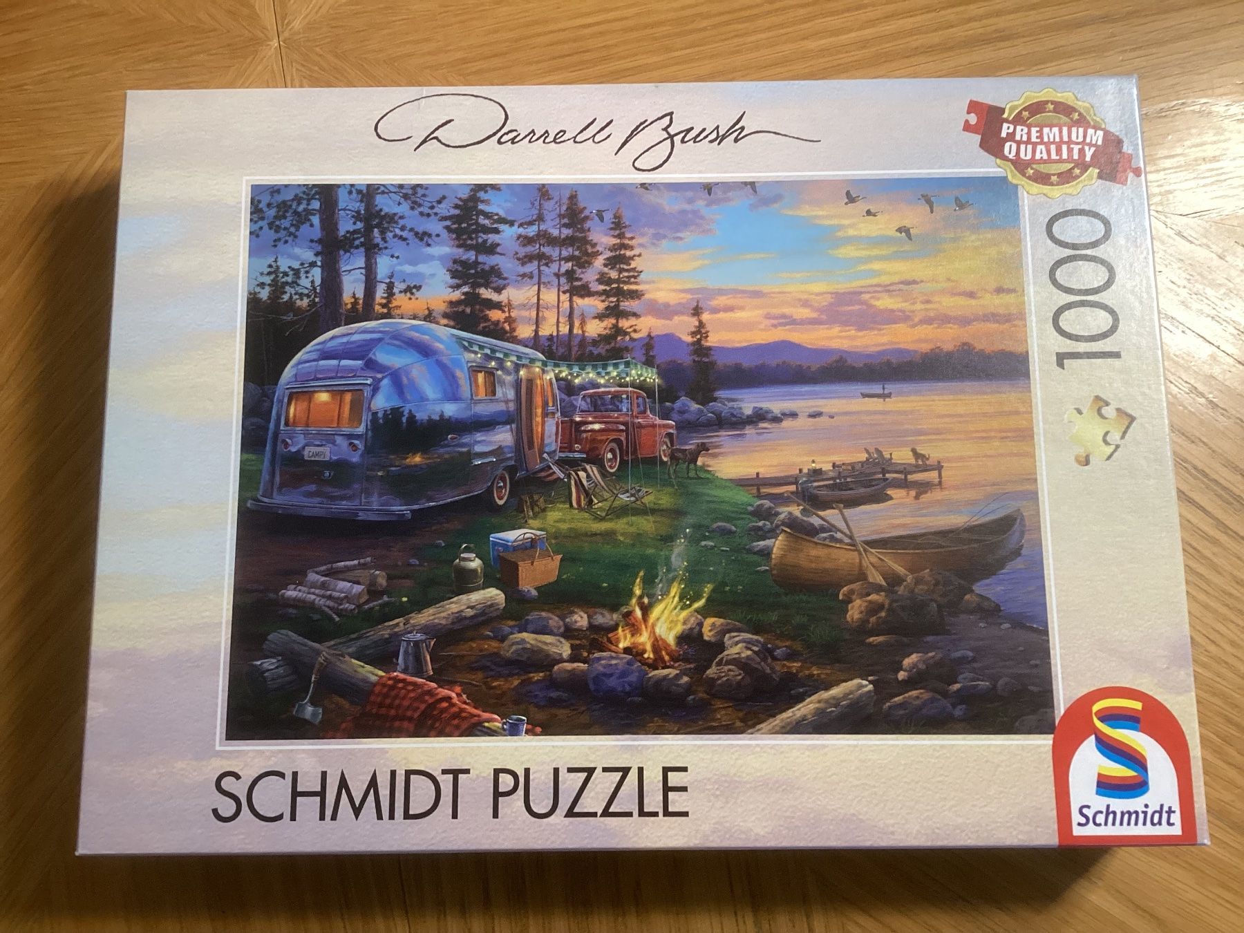 Puzzle: 1000er Puzzle - Campingidyll am See – Usato da Flawil venduto da kruemeli02