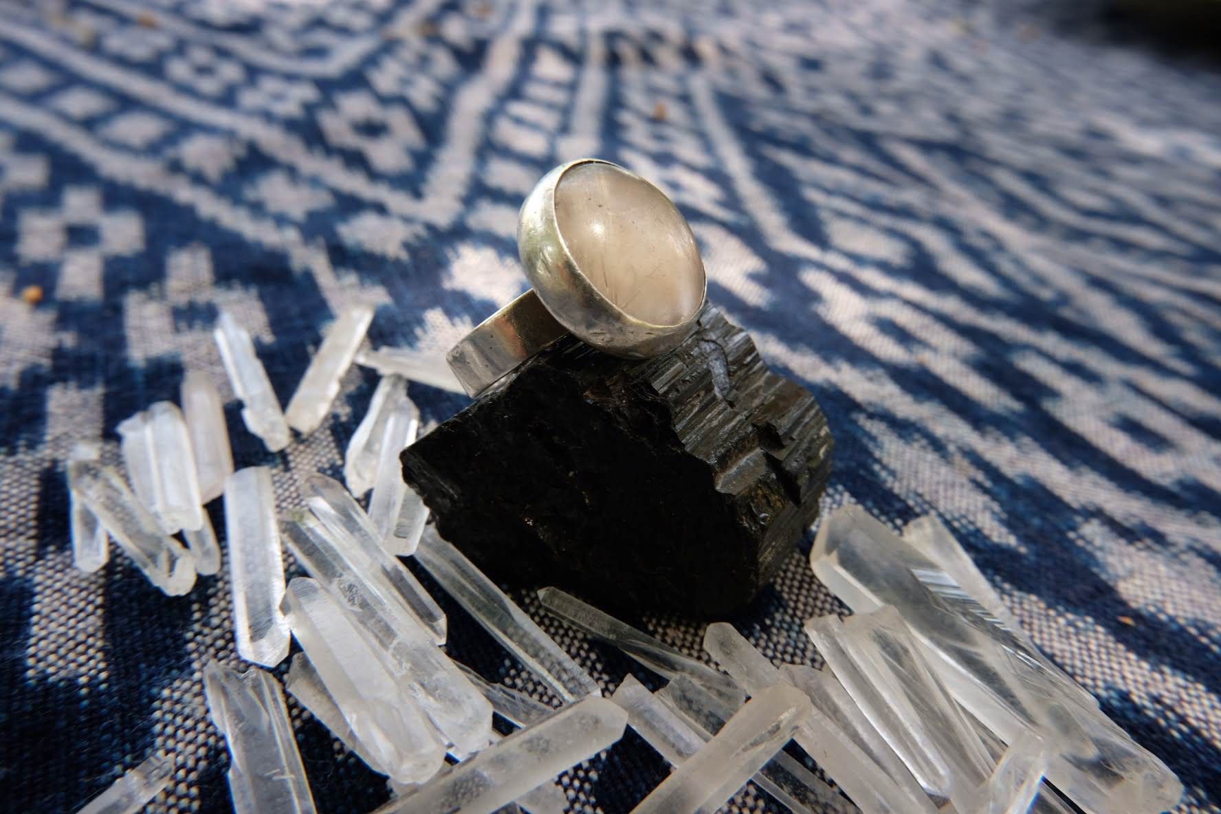 Anelli: Rutile quartz Ring. Sterling Silver. – Nuovo (secondo la descrizione) da Wetzikon ZH venduto da avi_cyt7 3