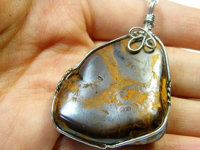 Ciondoli: Opalized Vegetation Opal Anhänger 149cts – Usato da Bern venduto da Grindelwaldaus 1