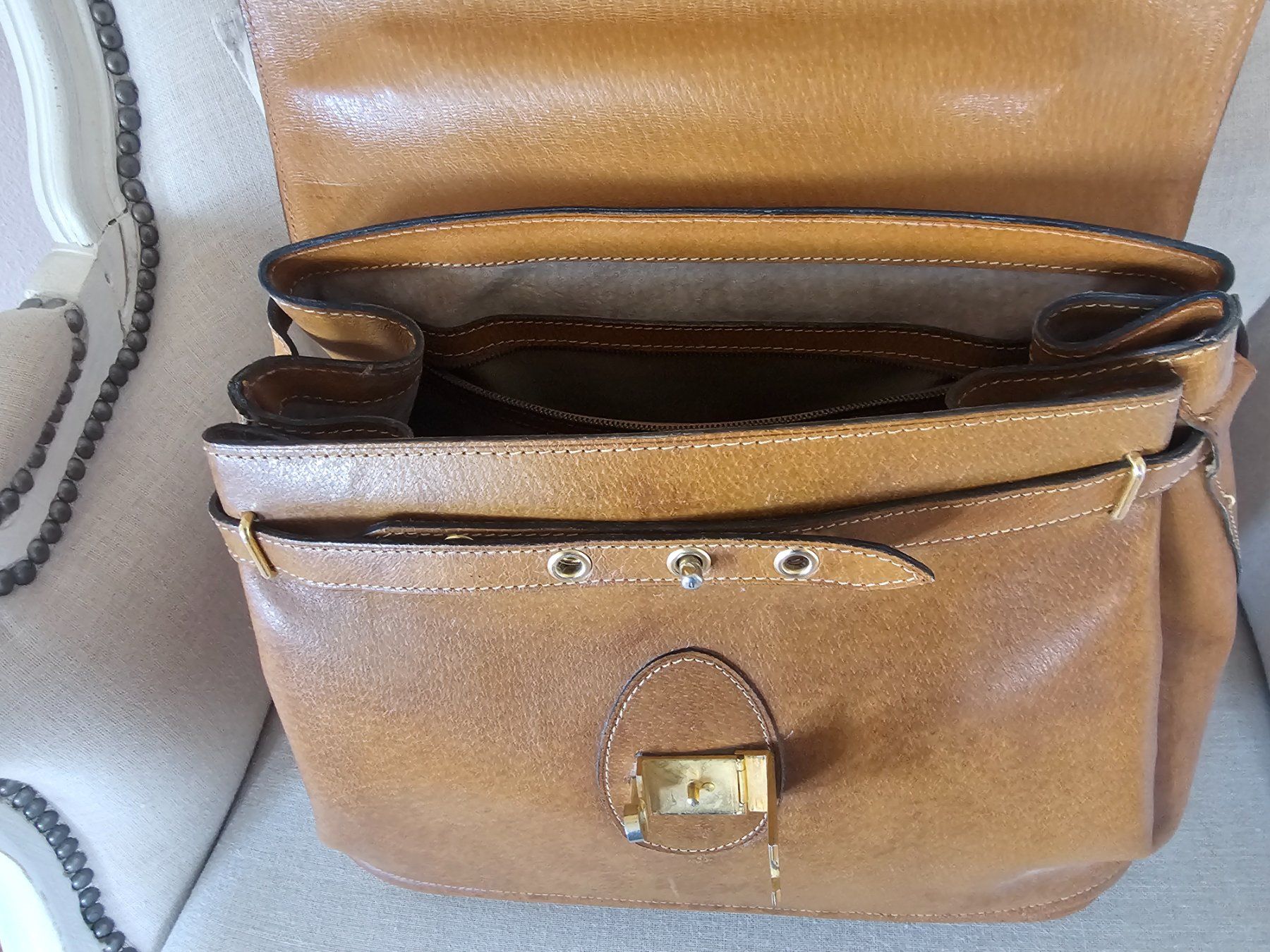 Lancel Taschen für Damen: LANCEL Tasche aus Leder Farbe cognac – Gebraucht aus Enggistein von markaris 3