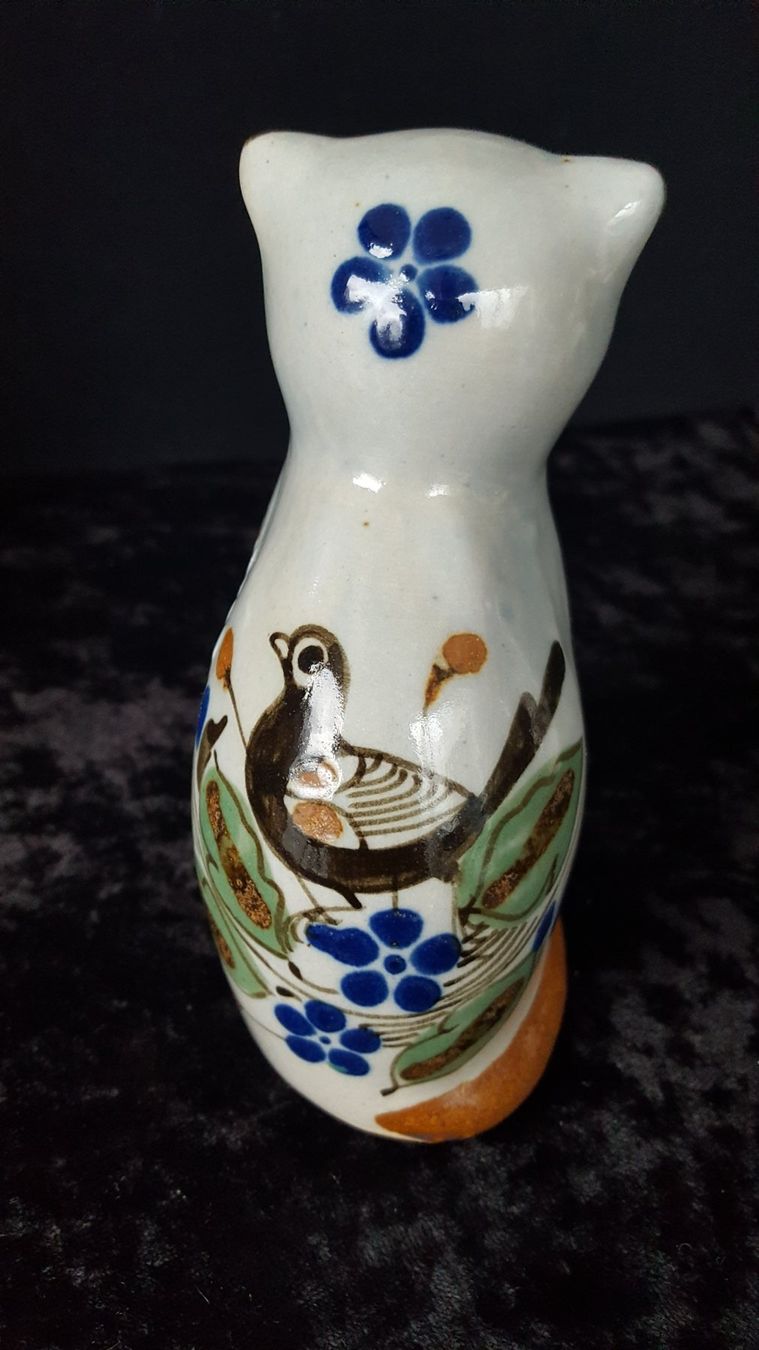 Statuette: Katze aus Steingut handbem. – Usato da Reinach venduto da 3Guggerli 1