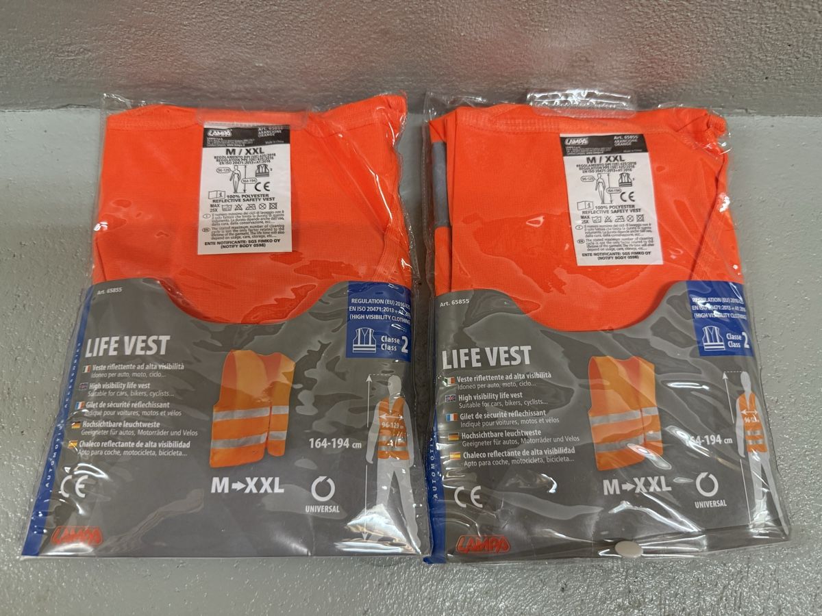 Gilet & Giacche: Leuchtweste orange 2 Stück neu – Nuovo e nell'imballaggio originale da Umiken venduto da Toyota148