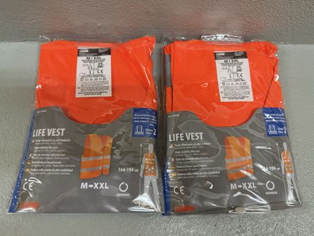 Leuchtweste orange 2 Stück neu
