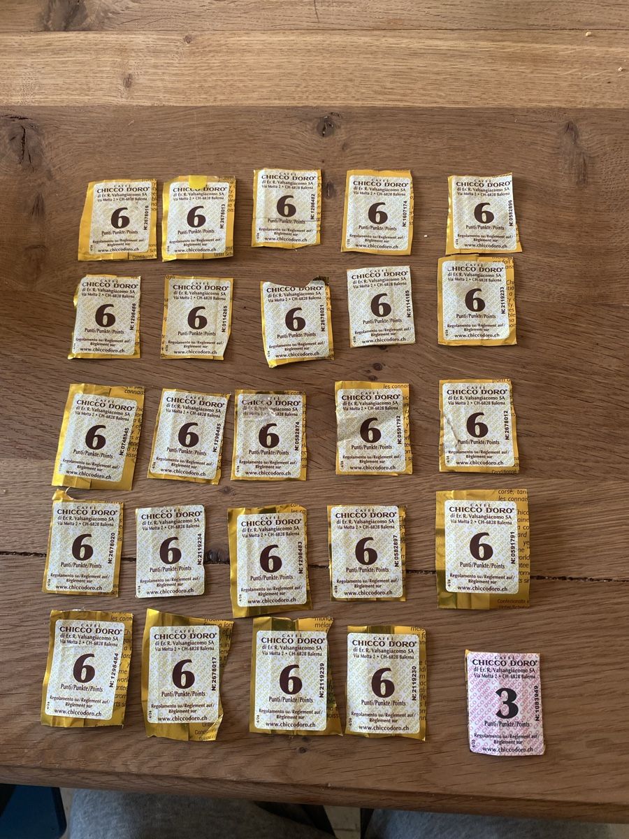 Chicco Sammelmarken & -punkte: Chicco d‘oro 147 Punkte  – Gebraucht aus Safnern von dumejoe