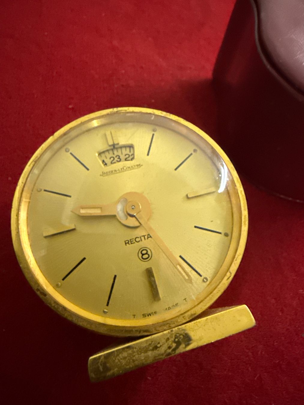 Jaeger-Lecoultre Wecker: Jaeger Le Coultre 8 Tage Reisewecker – Gebraucht aus Pfeffingen von Allhandelklgwatches
