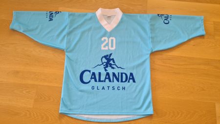 Calanda Glatsch Bier Schweiz Eishockey Trikot Graubünden/ XL